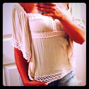 GUESS Cream Colored Blouse XS